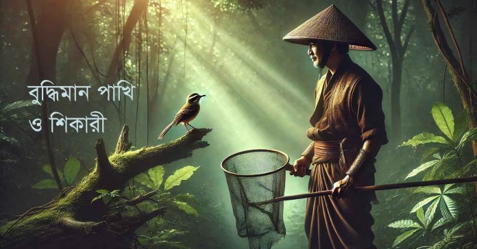 বুদ্ধিমান পাখি ও শিকারির শিক্ষণীয় গল্প